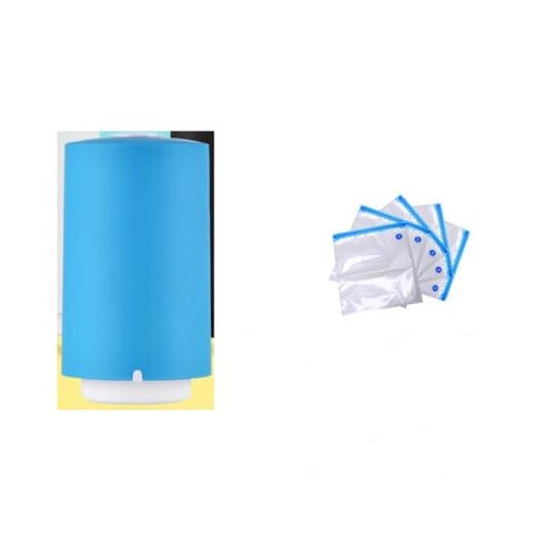 Portable air-tight storage with electric pump