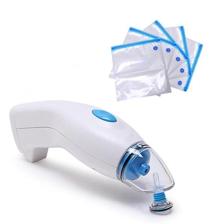 Portable air-tight storage with electric pump