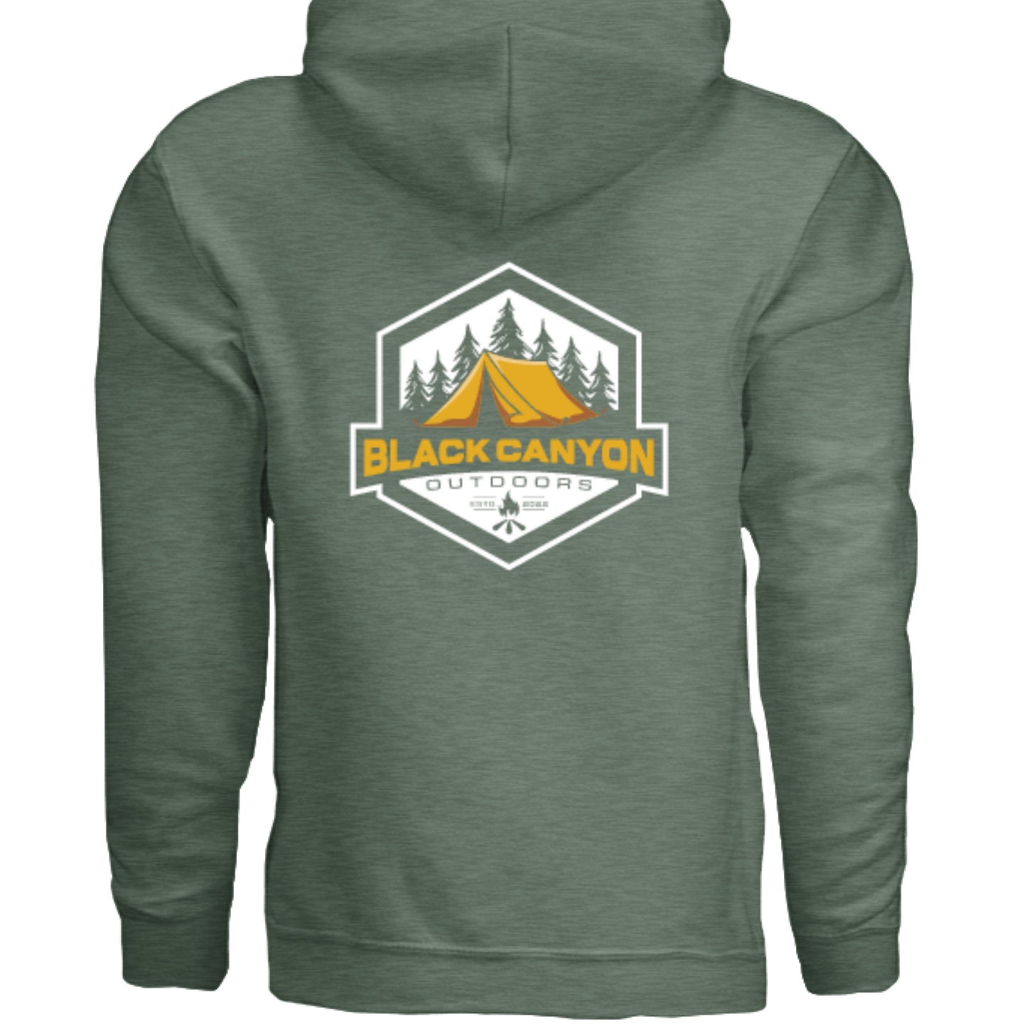 Military Green Heather - BACK