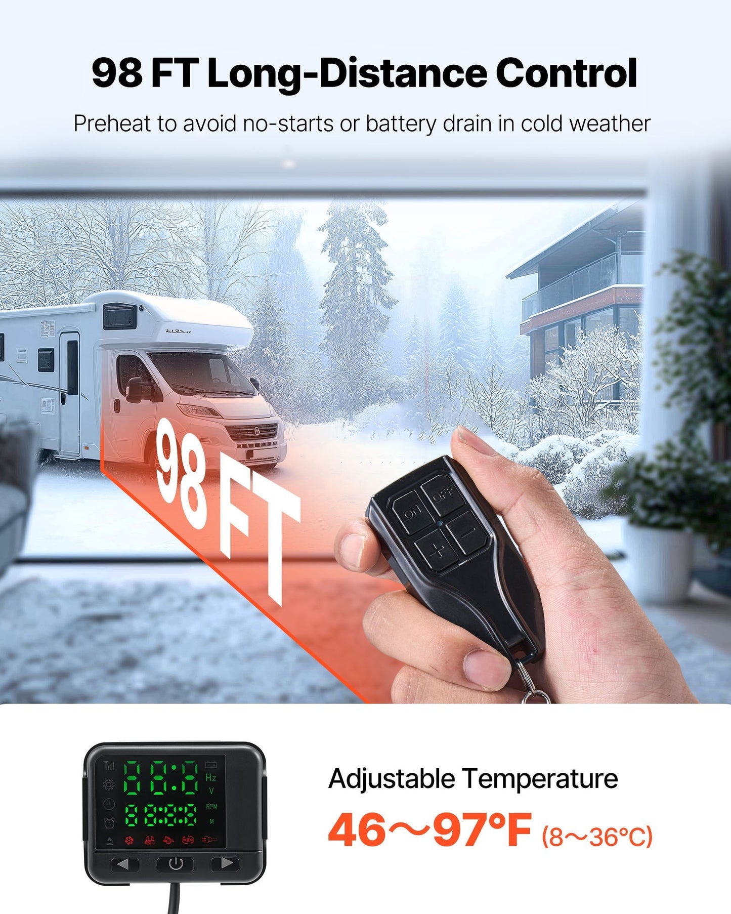Air Heater  Parking Heater 8 KW DC 12-24 V 10L Fuel Tank