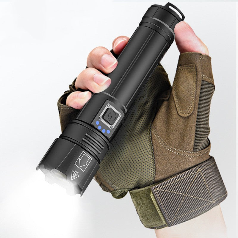 30W Bright Beam Adjustable Zoom Flashlight