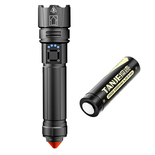 30W Bright Beam Adjustable Zoom Flashlight