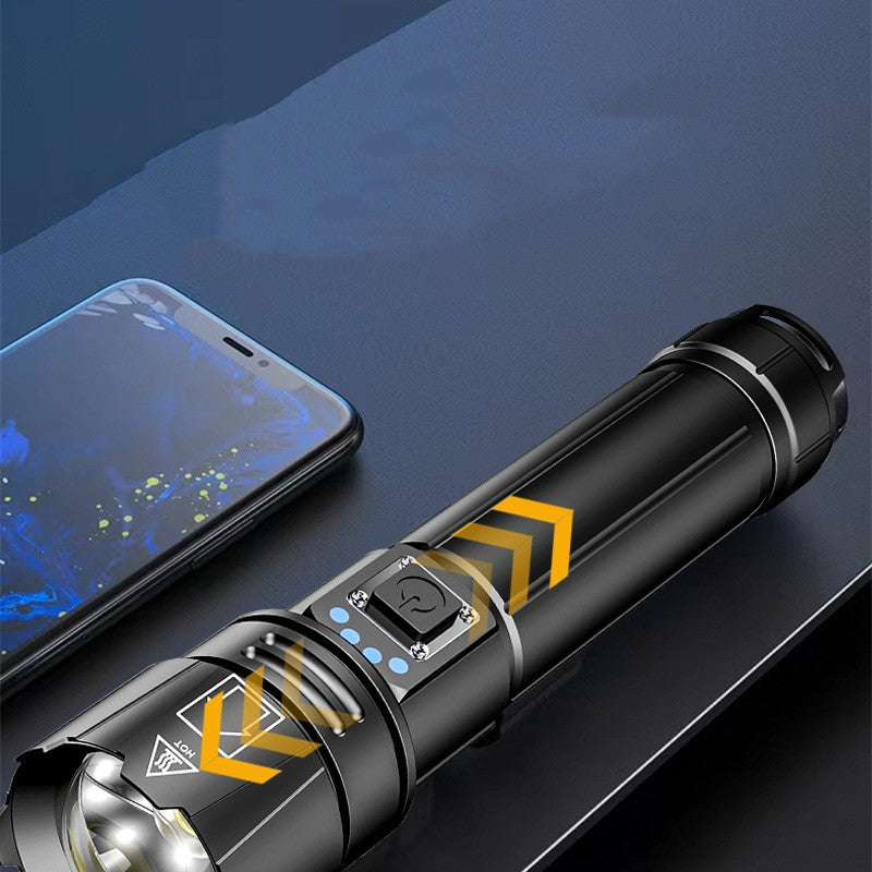 30W Bright Beam Adjustable Zoom Flashlight