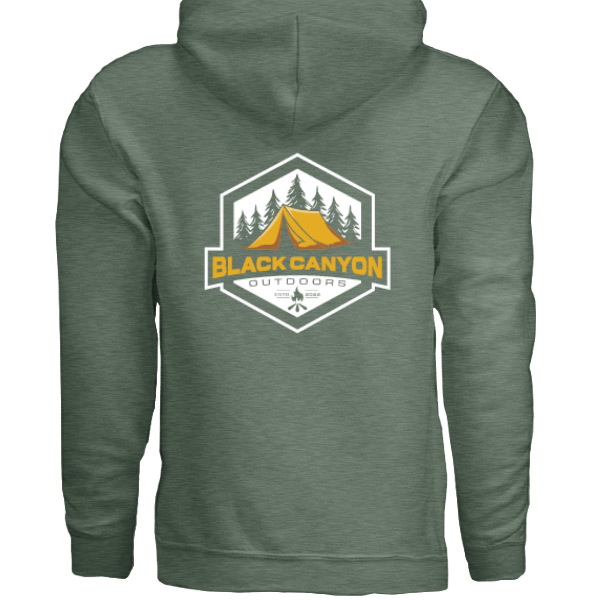 Military Green Heather  - BACK