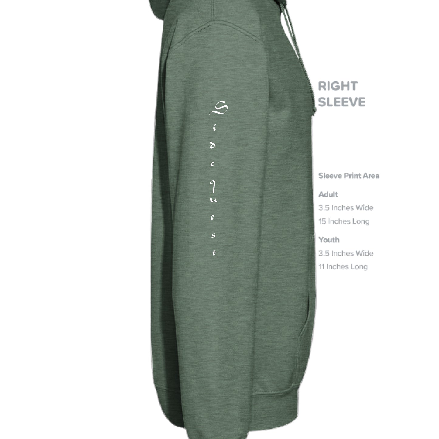 Military Green Heather  - SLEEVE_RIGHT
