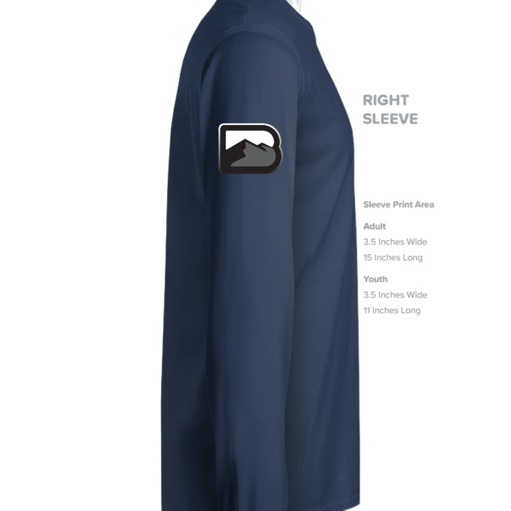 MID NVY/ WHT_410 - SLEEVE_RIGHT